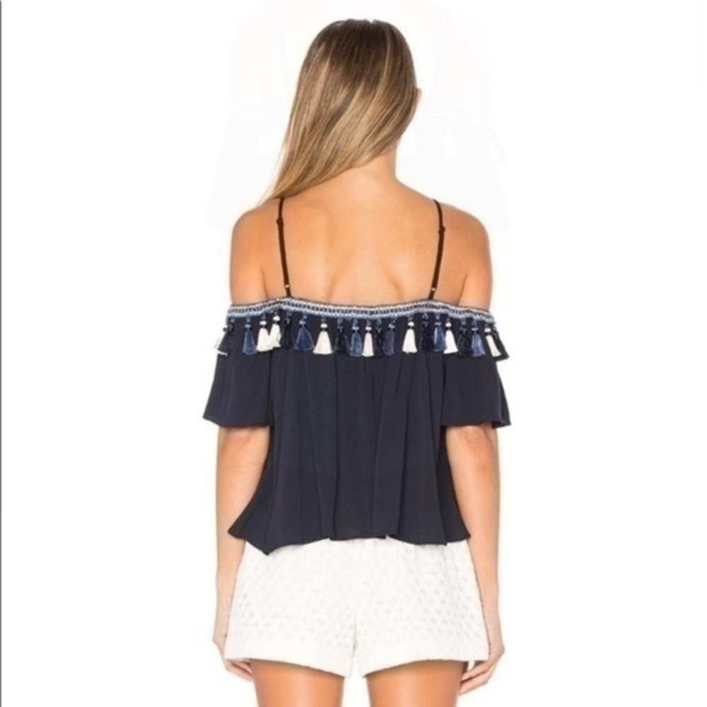Tularosa X Revolve Maley Tassel Cold Shoulder Top​ - Picture 4 of 10